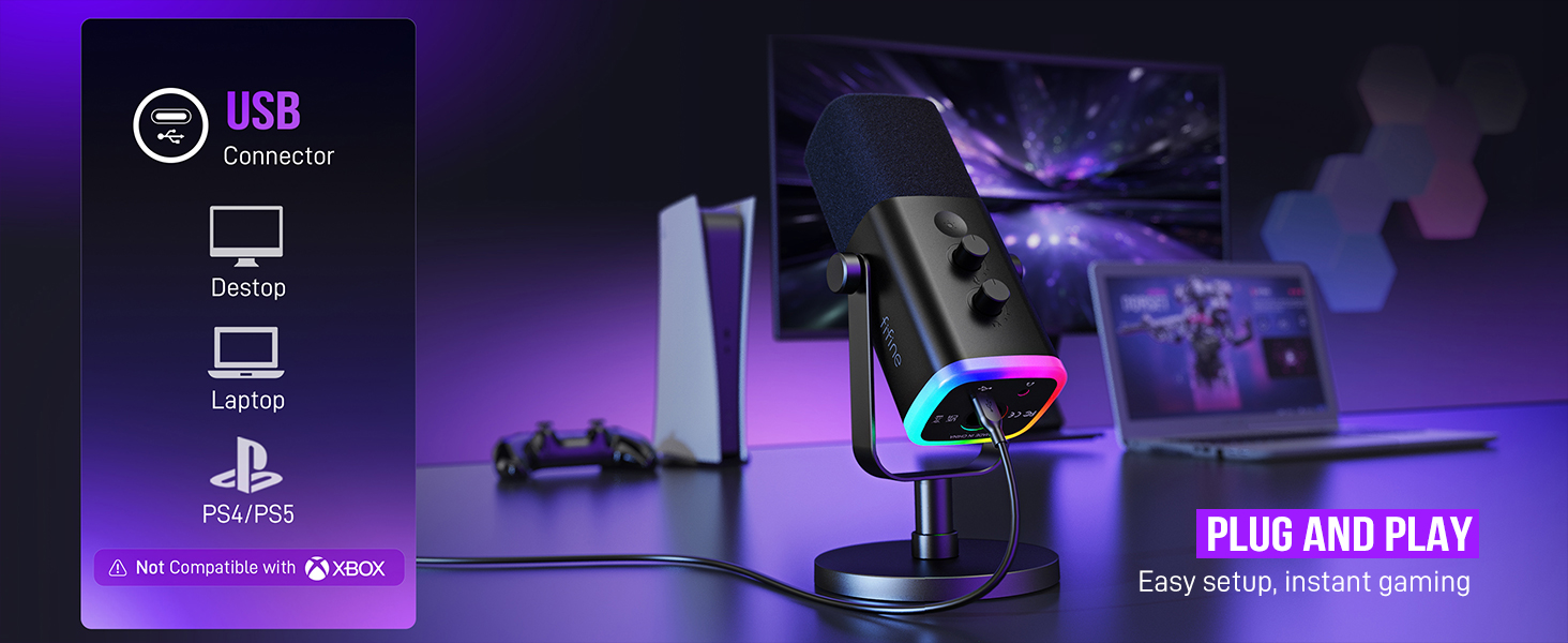 USB gaming microphone