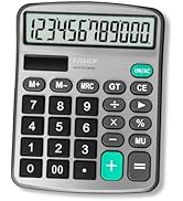 TRULY 12 Digits Desktop Calculator with Large LCD Display and Sensitive Button, Dual Solar Power ...