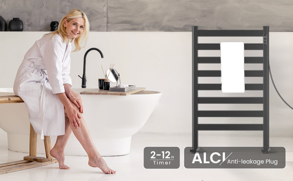 standing heated towel rack