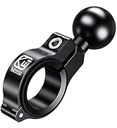 BRCOVAN Aluminum Alloy Handlebar Mount Base with 1'' TPU Ball for Round Rail Diameter 0.5'' 0.87'...