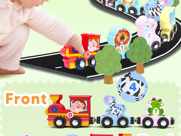 11 Pcs Magnetic Train Set Montessori Toys