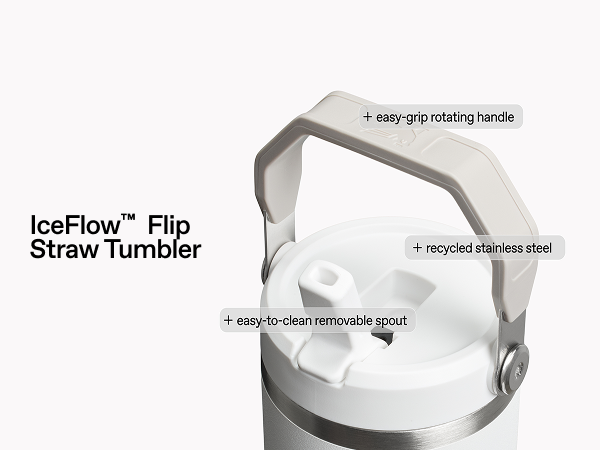 IceFlow Flip Straw Tumbler