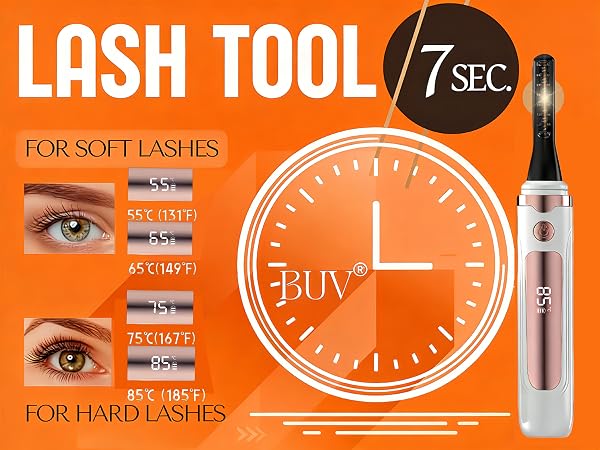 eyelash curlers heated