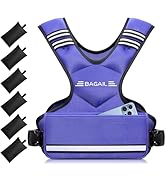 BAGAIL Adjustable Weighted Vest for Women &amp; Men, 4-10lb/12-18lb/20-32lb Weight Vest for Home Work...
