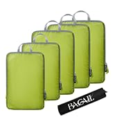 BAGAIL 4 Set/6 Set Ultralight Compression Packing Cubes Packing Organizer for Travel Accessories ...