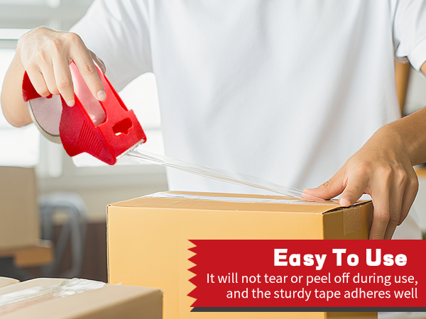 Clear Heavy Duty Packing Tape with Dispenser