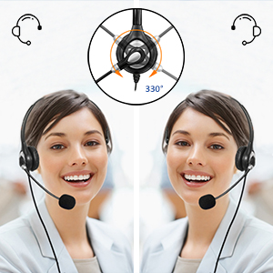 computer headset with microphone