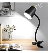 EJIAXIN Clip on Desk Lamp for Home Office - Small LED Touch Dimmable Reading Lights for Books in ...