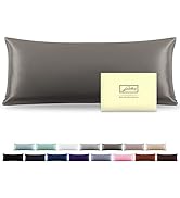 Silk Body Pillowcase Mulberry Silk Pillowcase Body Pillow Cover with Zipper Soft Breathable Smoot...