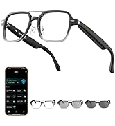 Giwbeiv Smart Glasses for Men &amp; Women, Aviator Bluetooth Glasses 165 Languages Translation with P...