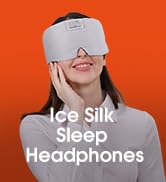 MUSICOZY Ice Silk Sleep Headphones with Bluetooth Mask, Eye Mask for Sleeping in Total Darkness, ...