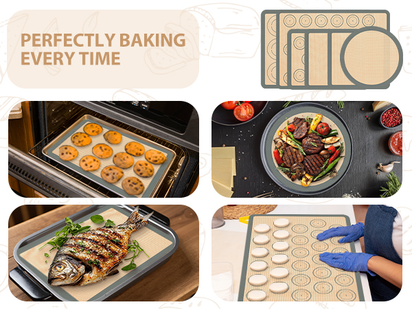 Silicone Baking Mat Set