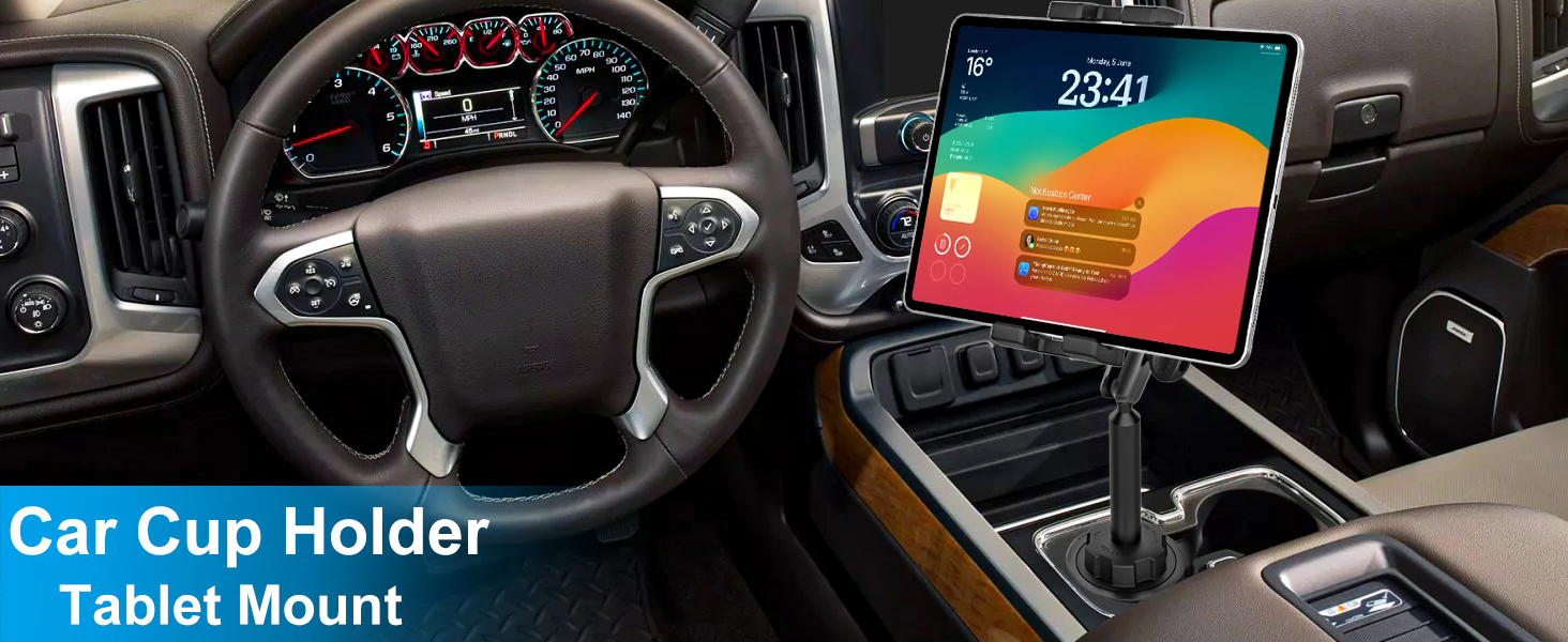 cup holder car tablet mount