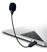 SEYUGOPTI Mini USB Microphone for Computer, USB-A Interface with Gooseneck Compatible with PC and...