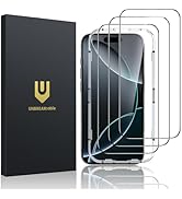 UNBREAKcable 3-Pack Screen Protector for iPhone 16 Pro Max [Military Grade Shatterproof] Tempered...