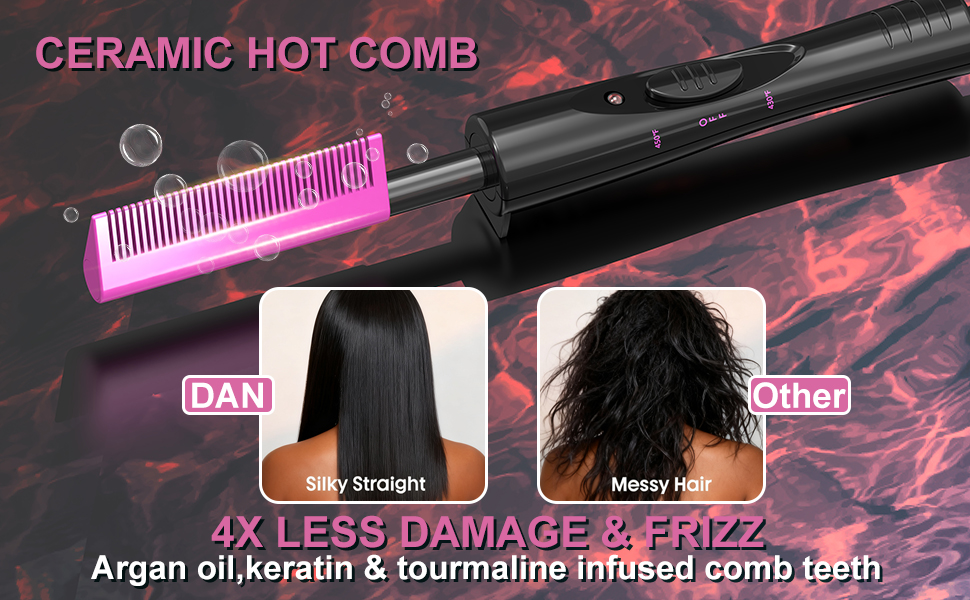 hot comb for wigs, straightening comb,pressing comb ,electric hot comb