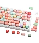 AKepopery MOA Keycap-PBT Keycaps, Custom Keyboard Keycaps 60 65 75 100 Percent, 5 Side Dye Sublim...