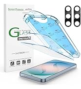 amFilm Auto-alignment OneTouch for Samsung Galaxy S26 6.3'' Screen Protector + Camera Lens Protec...