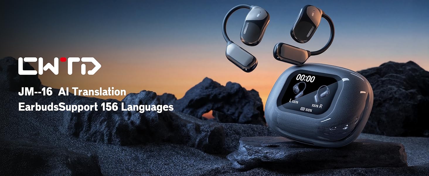Simultaneous Interpretation Translator Earbuds,Real-Time 156 Languages Translator Earphones