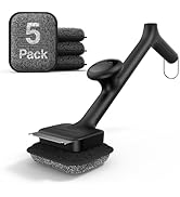 ThermoMaven BBQ Grill Brush Bristle Free - 17" Safe Steam Grill Cleaner Brush with Scraper and 5 ...