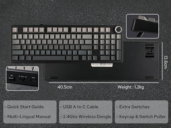 F99 PRO wireless gaming keyboard