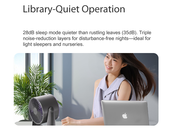 desk fans small quiet