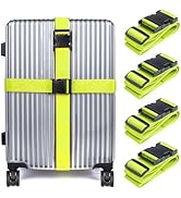 Collwait Luggage Straps for Suitcases TSA Approved, Travel Belt Suitcase Belt, Suitcase Straps TS...