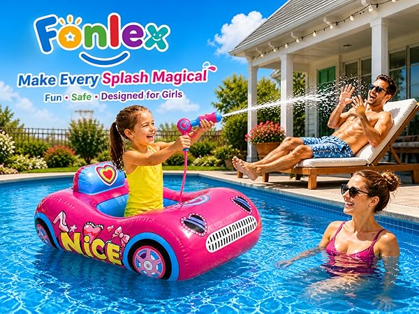 pool floats kids; pool toys for kids ages 4-8; toddler floaties; pink float for princess girls;