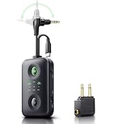Unique Design Bluetooth 5.4 Transmitter Receiver with Qualcomm aptX Adaptive for Dual AirPods/Hea...