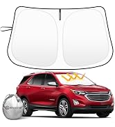 Car Windshield Sun Shade Compatible with 2018 2019 2020 2021 2022 2023 2024 2025 Chevy Equinox Ac...