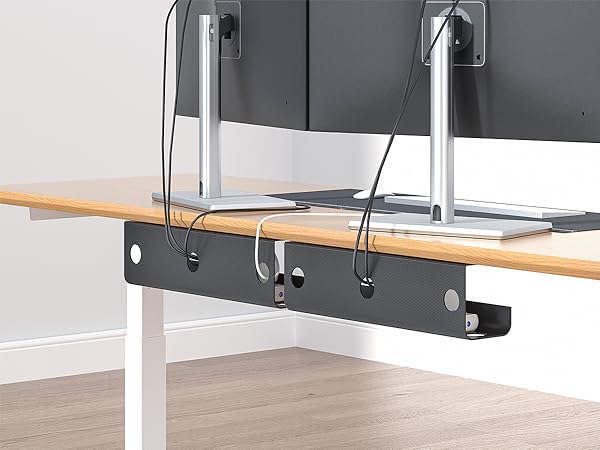 under desk cable management tray