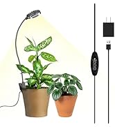 SGLEDs Grow Lights for Indoor Plants, Full Spectrum Plant Grow Lights, 4000K Pot Clip LED Plant L...