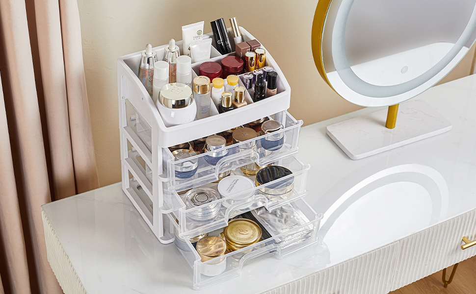 makeup organizer with drawers