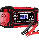 Haibro Car Battery Charger,12V 6Amp Trickle Charger and Maintainer, Smart Fully Automatic Battery...