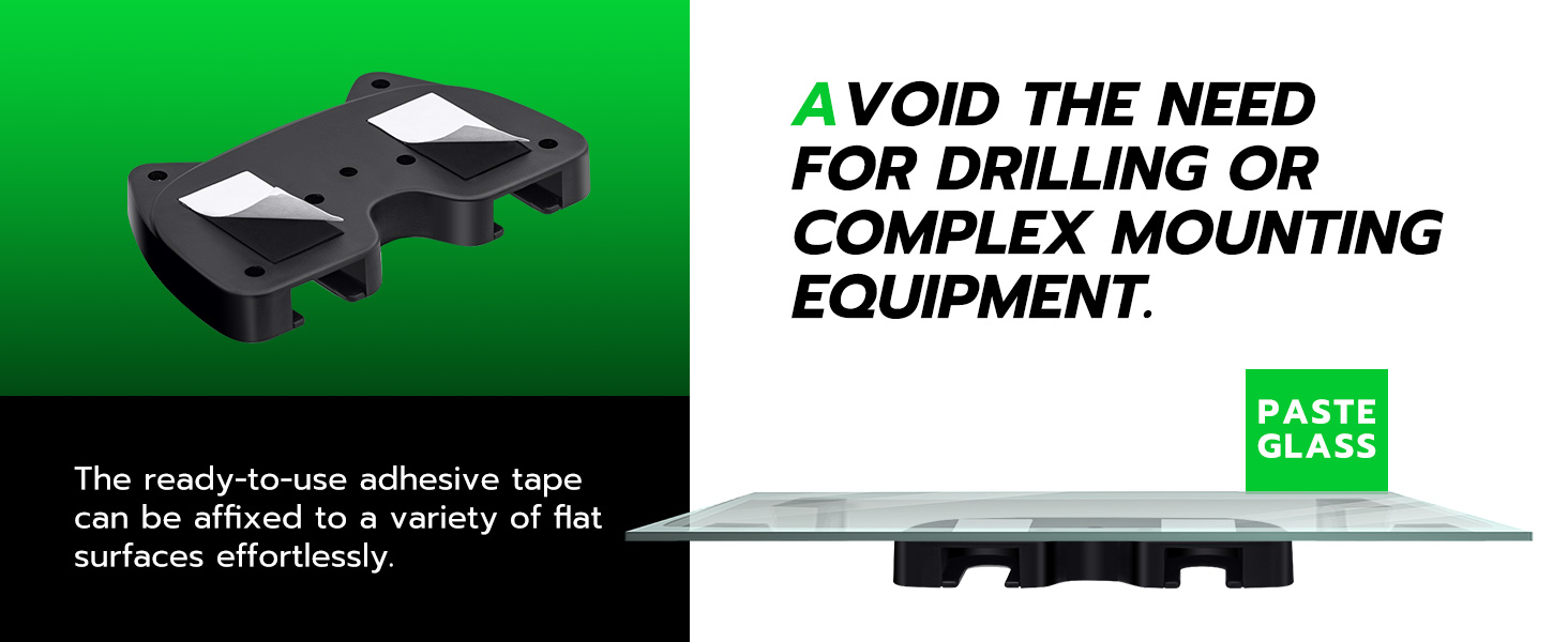 Avoid the need for drilling or complex mounting equipment