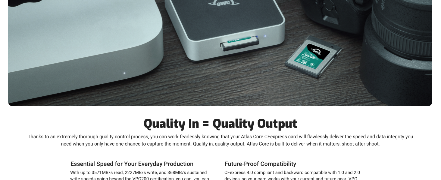 Quality In=Quality Output