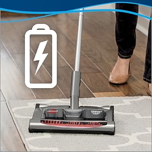 carpet sweeper, cordless, area rug, bare floor, wood floor, lightweight