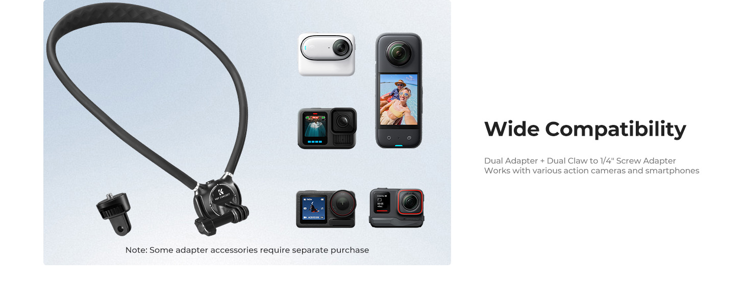 action camera neck mount