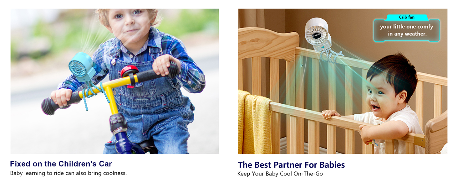 Mini Portable Stroller Fan