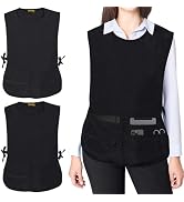 TEXVIDA 5 Pockets Cobbler Aprons for Women Men (Pack of 2) – Zipper Pocket Smock Apron