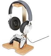 CUIWHRL Controller and Headphone Stand for Desk Gaming Desk Accessories Controller and Headphone ...