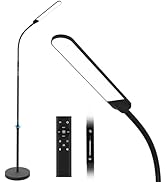 NXONE Led Floor Lamp,Modern Reading Adjustable Standing Height 4 Colors and Stepless Brightness W...