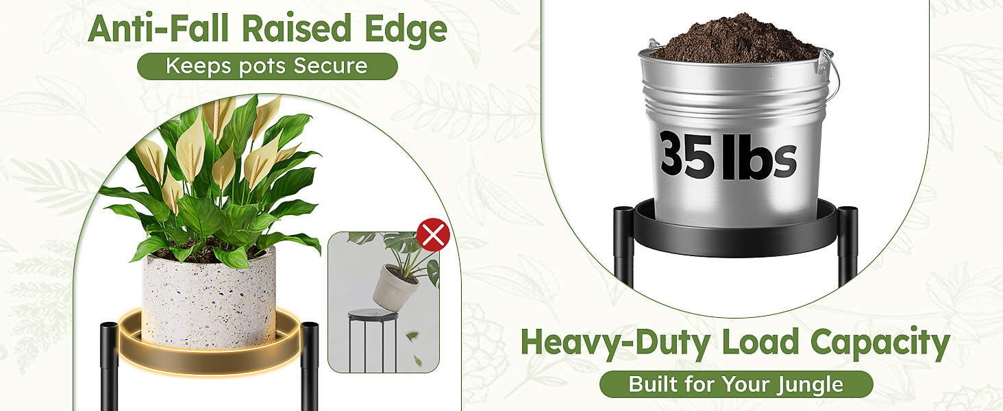 Anti-Fall Raised Edge,Heavy-Duty Load Capacity
