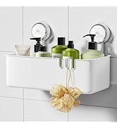 Hanging Shower Caddy Suction Cup, Heavy Duty Bathroom Shower Organizer Suction, Waterproof Shower...