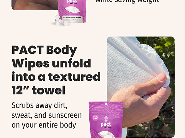 Pact Body Wipes