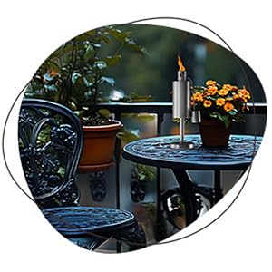 Image of patio torches outdoor, outdoor citronella candles for patio, table top torches.