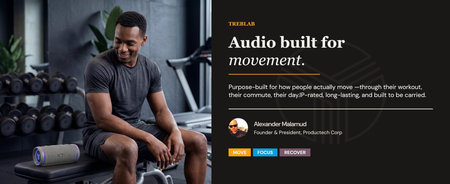 Audio built for movement.