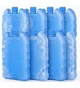 DOITOOL Ice Packs for Lunch Box Reusable Thin Freezer Packs for Cooler Air Conditioner Fan Ice Bl...