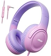 acer Kids Headphones - 85/94dB Volume Limiter, Foldable Wired Over Ear Headphones for Travel, 3.5...