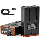 Tectra 2-Pack Rechargeable Battery for Moultrie Edge Cameras, 6700mAh Power Mag Battery Pack for ...